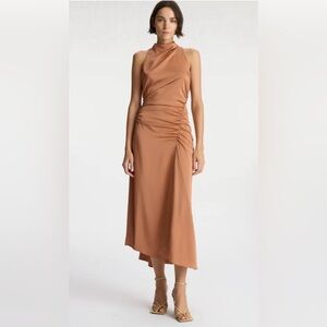 A.L.C Inez Shirred Dress Satin